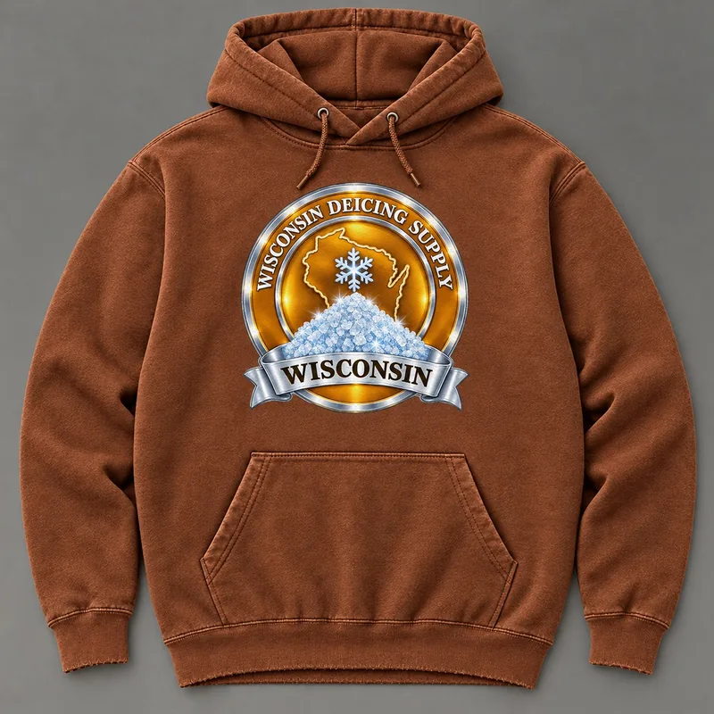 Wisconsin Deicing Supply hoodie with state badge